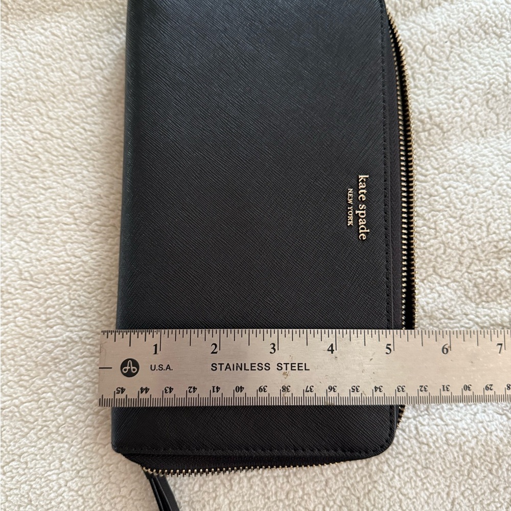 Kate Spade Black Zip-Around Men's Wallet